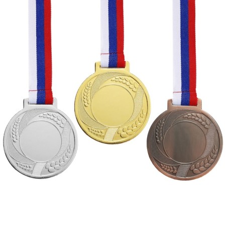 Medal for applying 005 diam 7 cm. Color of bronze. With a ribbon-1