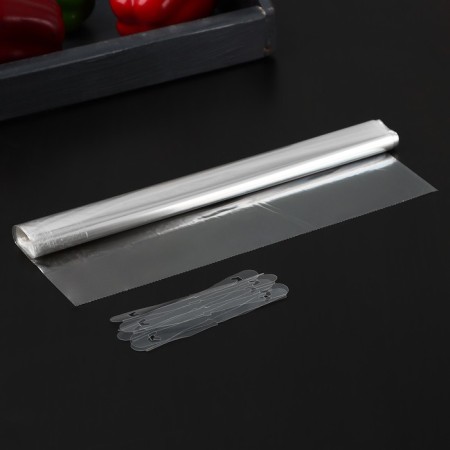 Sleeve for baking the share, 30 cm × 5 m, with clips-2