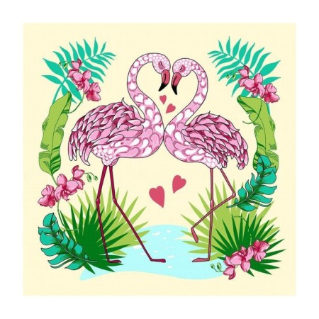 Cutting board “Flamingo”, 18 × 18 cm, color mix-4