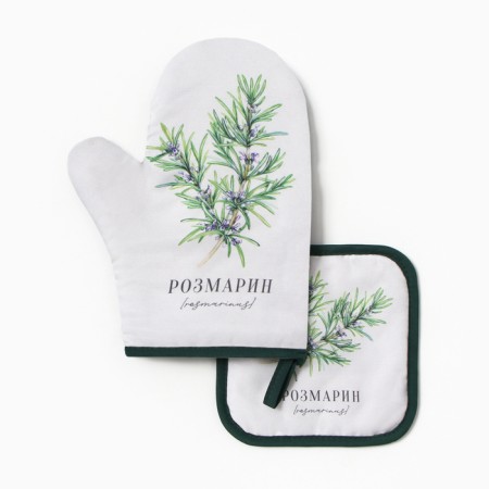 Kitchen "rosemary" mittens-seizure 20x27cm, selection of 17x17cm 100% p/e