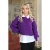 Female jumper, size 42, purple color
