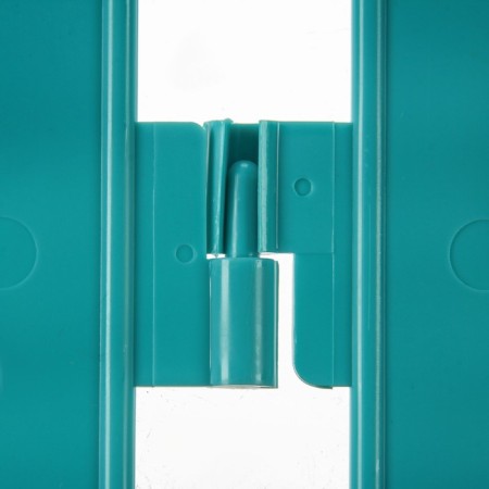 Decorative fence, 35 × 210 cm, 5 sections, plastic, turquoise, RENESSANS, GREENGO-10