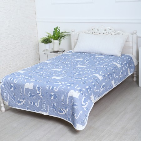 Cover Koshkin House 150x210cm, dark blue, calico 120g/m, HL 100%-1