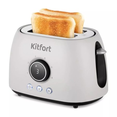Toster KitFort KT-6250, 800 W, 6 grip modes, 2 toasts, beige