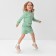 Kidsa (sweatshirt, shorts) minku, green color, height 104 cm