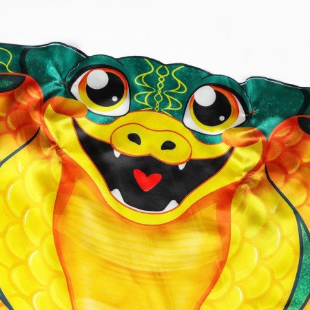 New Year! Carnival set "Cool snake", cape, mask, green color-8