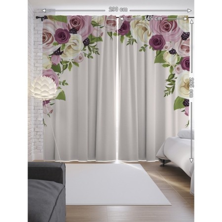 Photostes "Ark of Flower", Saten, size 145x265 cm, 2 pcs-1