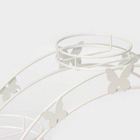 Flowers stand "Arca-3", d = 12 cm, white color-2