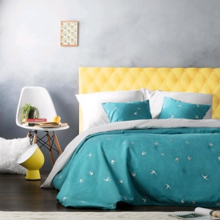 Set "Prime": a bedspread 160 x 220 cm, pillowcases 40 x 40 cm - 2 pcs, turquoise