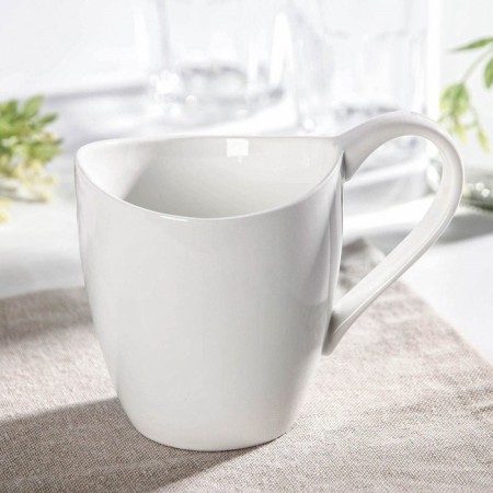Porcelain mug Wilmax England, 340 ml, white color