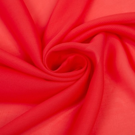 Textile scarf, coral color, size 72x72-2