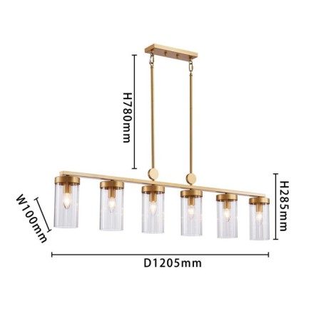 Suspension chandelier Radiales 105 mm, E14 240W-2