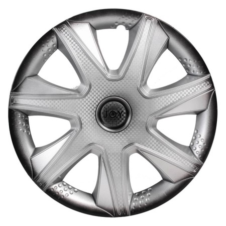 Wheel caps 15 "Airline" Joy +", silver-black, carbon, in a set 2 pieces-2