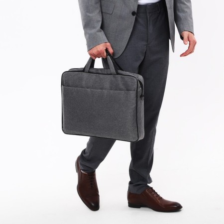 Laptop bag, gray color-7