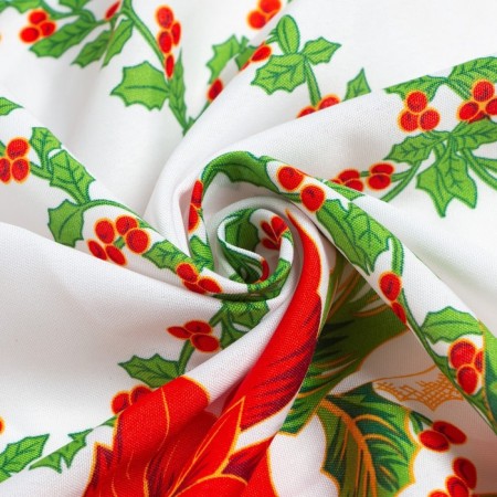 The tablecloth of the New Year's share "Festive pattern" 145*260 cm, 100% p/e-6