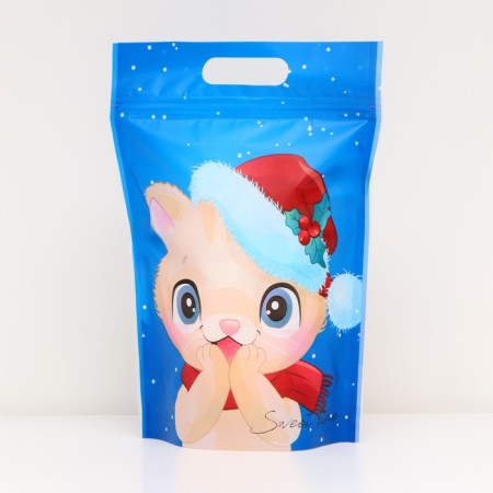Gift package, with zip-lock fastener, "Winter kittens", 15x22cm mix-1