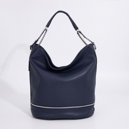 Magic bag "Olivi" on the zipper, the color is blue