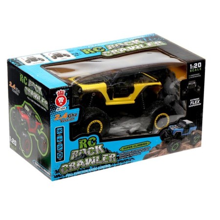 Radio -controlled jeep "Krauler", 1:20, works on the battery, the color is yellow-3