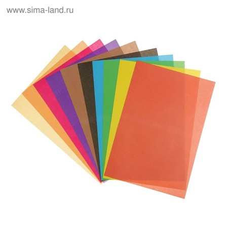 Color paper A4, 10 sheets, 10 colors, newspaper, in the folder-2