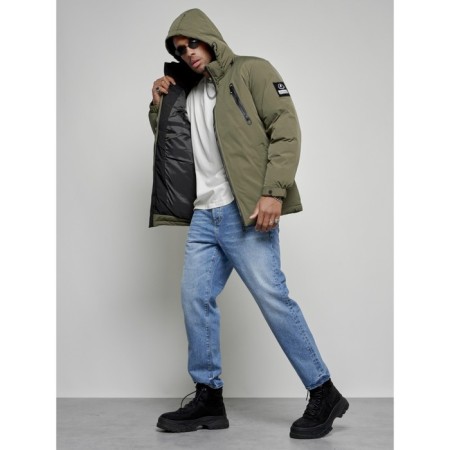 Sports male winter, size 56, khaki color-18