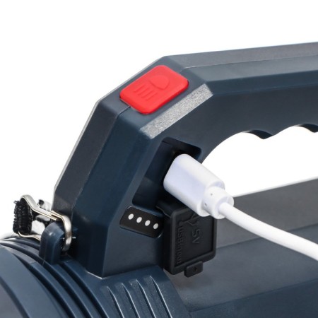 Flight battery flashlight, 15 W, 1800 mAh, LED, 4 modes, IPX4-4