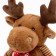 Soft toy "Deer", 18 cm, brown color