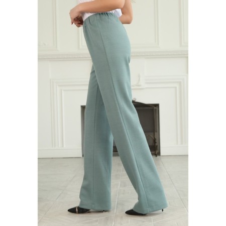 Female suit, size 50, green color-10