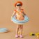 Bathing suit Children's baby Me "peaches" Growth 86-92 cm