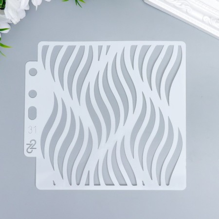 Plastic stencil "bends" 13x14 cm