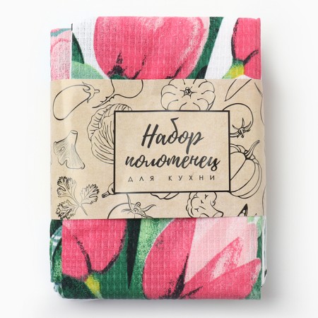 A set of kitchen towels of the “flow” 35x60cm-4pcs, 100% HL-8