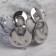 Earrings Metal "Atmosphere" drop in a drop, color silver