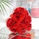 Soap roses, red, set of 9 pcs.