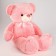 Soft toy "Bear" with a bow, 85 cm, pink color