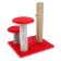 Clamp "Column" with two mushrooms, juts 43 x 36 x 31 cm, mix of flowers