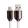 MicroUSB cable - USB, 2.4 A, PVC braid, 1 meter, white