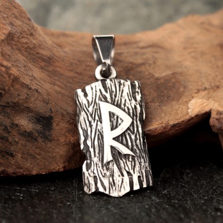 Scandinavian amulet "Runa Rydo", 3.5 g, 31x15 mm, ear of 9x5 mm