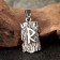 Scandinavian amulet "Runa Rydo", 3.5 g, 31x15 mm, ear of 9x5 mm