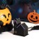 LED toy "House with Ghosts" 8 × 10 × 4.5 cm, plastic, batteries LR1130X3, glow warm white