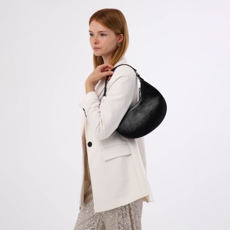 Women's bag with lightning, black color-6
