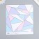 Scrapbooking paper gold "Triangles" density 180 g 15.5x17 cm