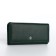 Women's wallet on magnet, green color