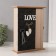 Keywater tree 6 hooks "Printing leaves. Keys and heart" Black 6.5x20x26.5 cm