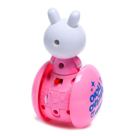 Developing toy "Musical Nevalyashka: Sweet Bunny", Pink Color-2