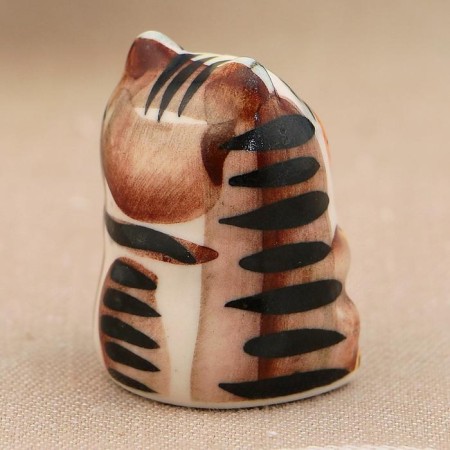 Souvenir "Satisfied Cat", 3 cm, color, gzhel.-9