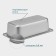 Gastrootiness 1/3 of stainless steel, 100 mm, 32.5 × 17.6 × 10 cm, thickness 0.8 mm