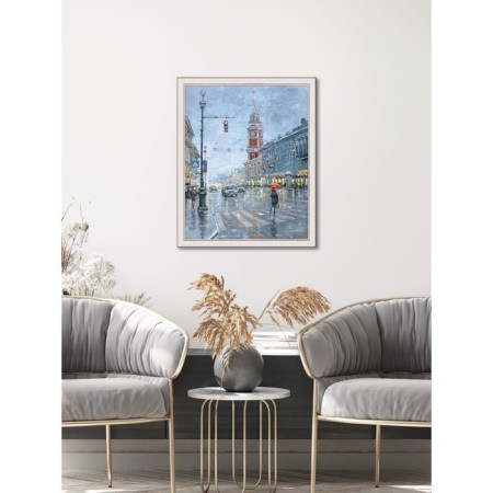 Reproduction of the picture "Nevsky Prospekt", 40x50 cm, frame 45-a355-1