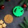 Books Form "Christmas tree", cutting, stamp, d = 9 cm, green color