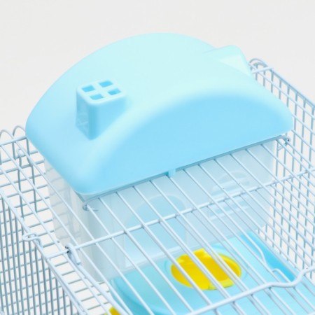 A cage for small rodents "Pijon", with a filling, 27 x 21 x 45 cm, blue-3