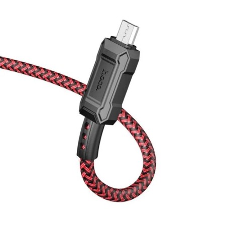 Hoco X94, Micro USB - USB, 2.4 A, 1 m, data transfer, PVC, red-2