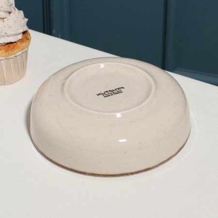 Pearl salad bowl, d = 15 cm, 500 ml, beige, porcelain-2